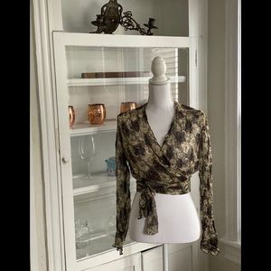 Urban Outfitters Kimchi Blue Wrap Top *Like New
